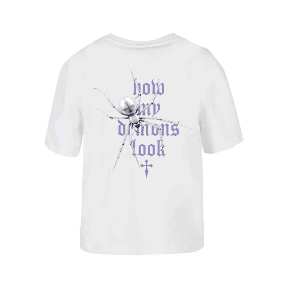 Miss Tee - Pearl Spider Damen TShirt - Weiß